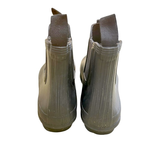 Hunter Black Rubber pull on short original Chelsea Boots size 10 - Picture 7 of 11